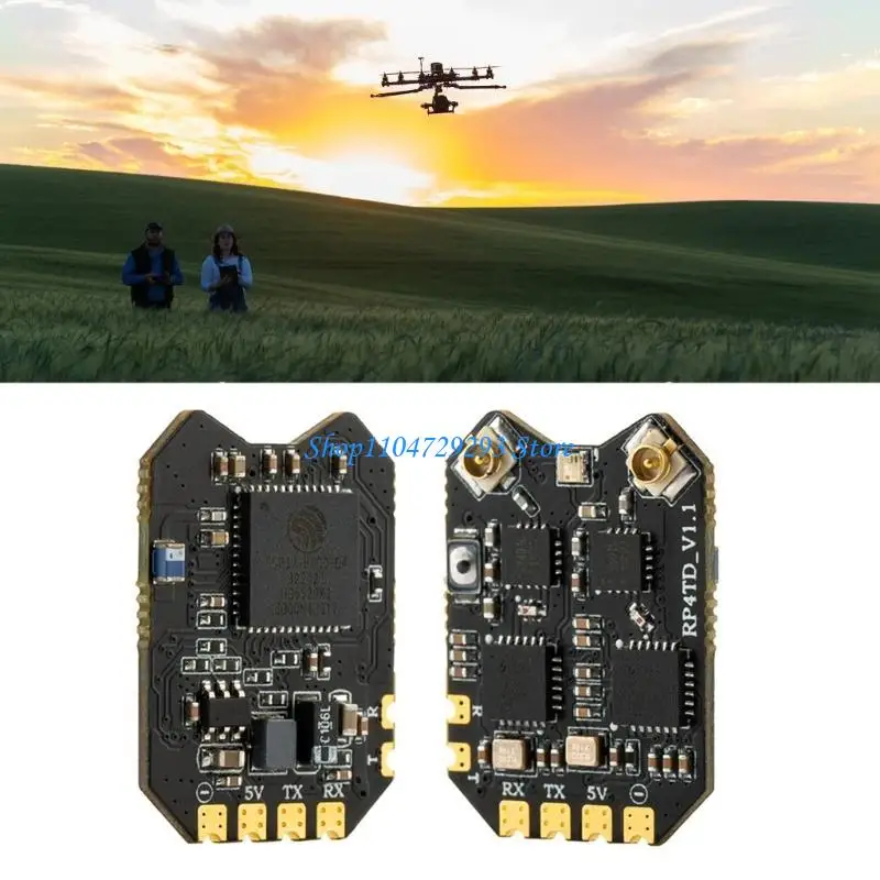 Y2GD RadioMaster RP4TD Expresslrs 2,4 ГГц приемник с разнообразием дистанции дистанции для беспилотников и моделей