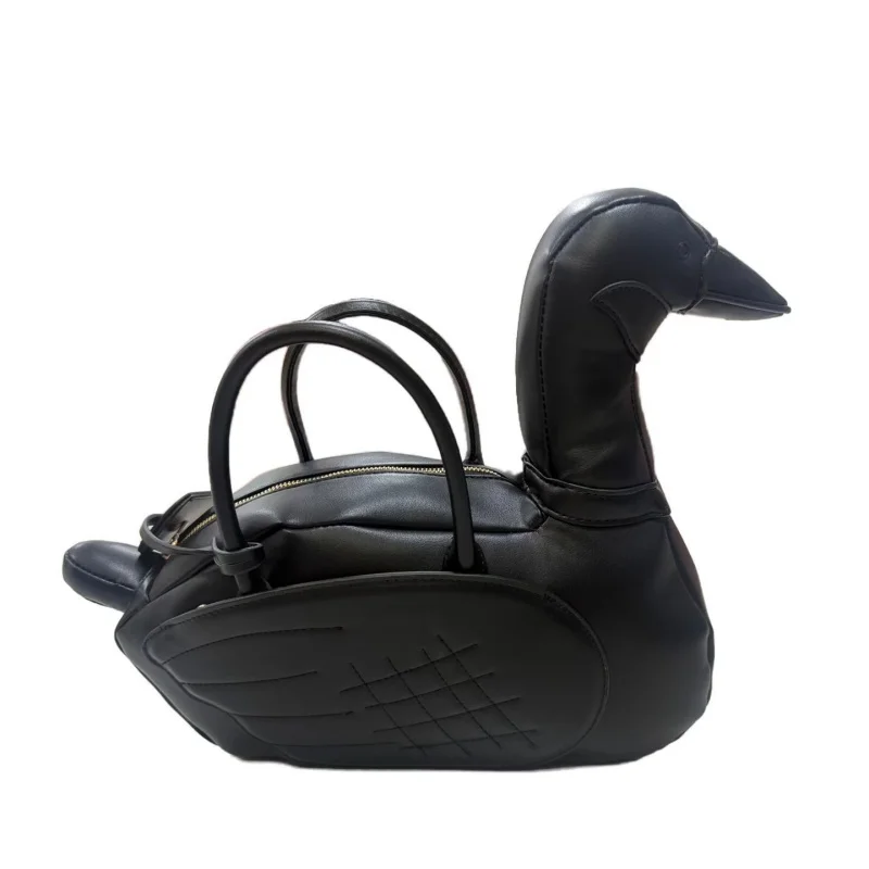 

Модный креативный дизайн, сумка с рисунком гуся, однотонная сумка на одно плечо из искусственной кожи, модный шикарный кошелек под мышками