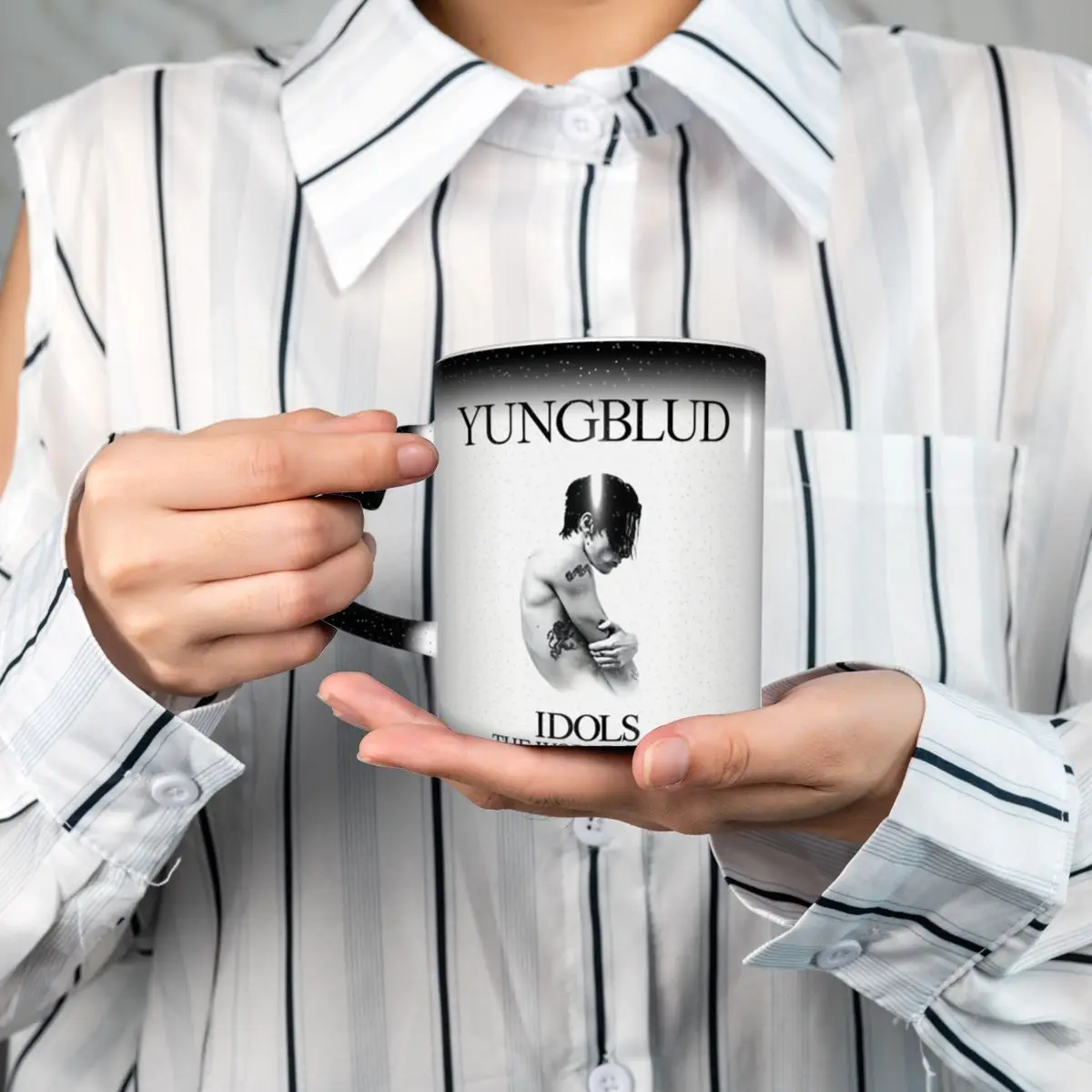 Yungblud IDOLS The World Tour Merch Mug Funny Ceramic Coffee Cups Tea Mugs Milk Cup Drinkware Gift for Woman Man