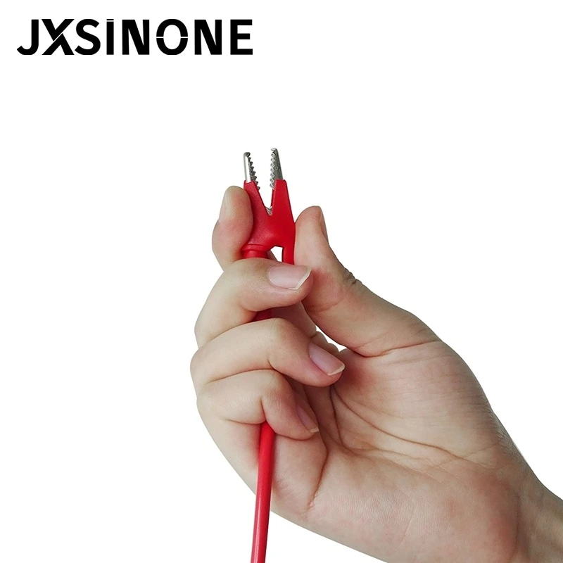 JXSINONE P1047 4 مللي متر الموز التوصيل إلى التمساح كليب موصلات اختبار التمساح كليب مختبر اختبار كابل لاختبار الكهربائية المتعددة