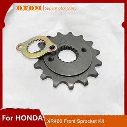 OTOM Motorcycle 520-15T Front Sprocket Chain Locking Clip For HONDA XR400R TRX400EX ATV UTV Off-road Motocross Accessories Part