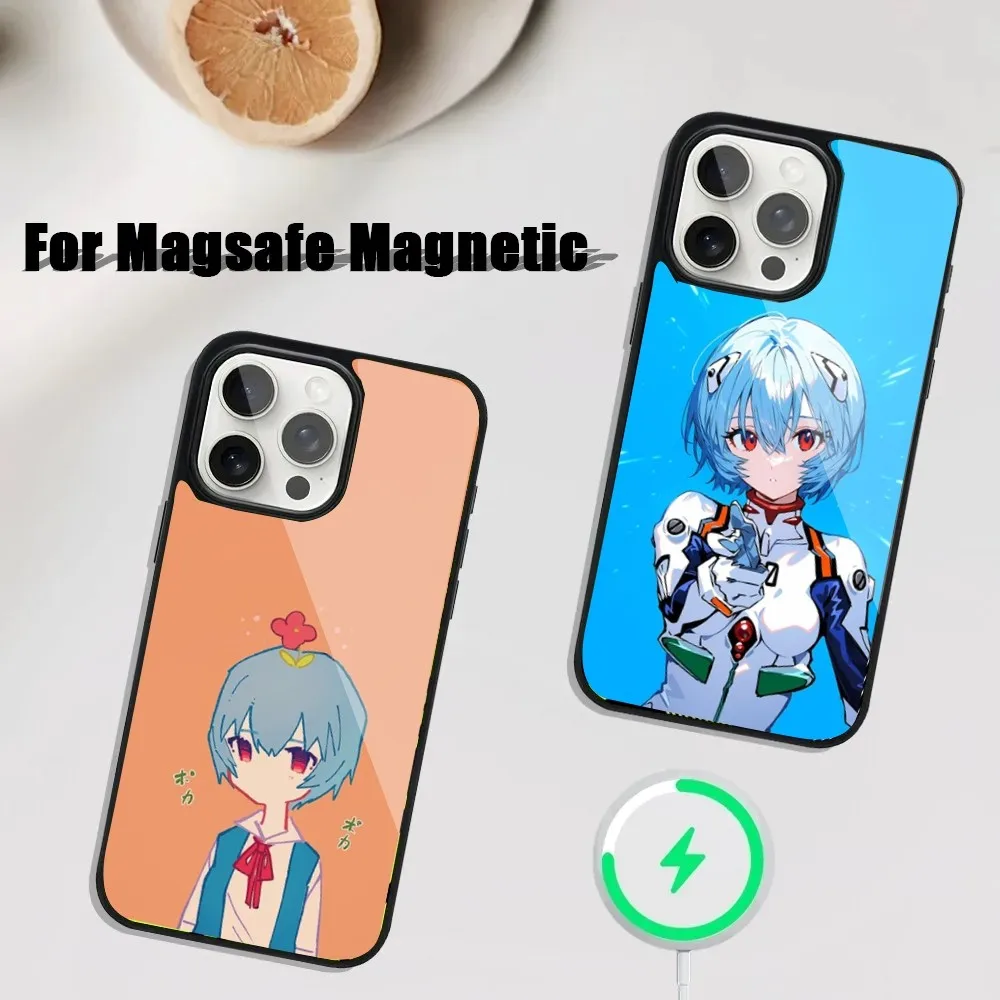 

R-Rei Anime A-AyanamiS Phone Case For iPhone 16,15,14,13,12,11,Plus,Pro,Max Mini Magsafe Magnetic Wireless Charging