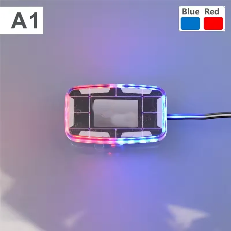 RC 1/14 LED Fire Truck Roof Light for Tamiya Dump Truck Rotating Trailer for Scania Volvo Benz Man DIY Parts