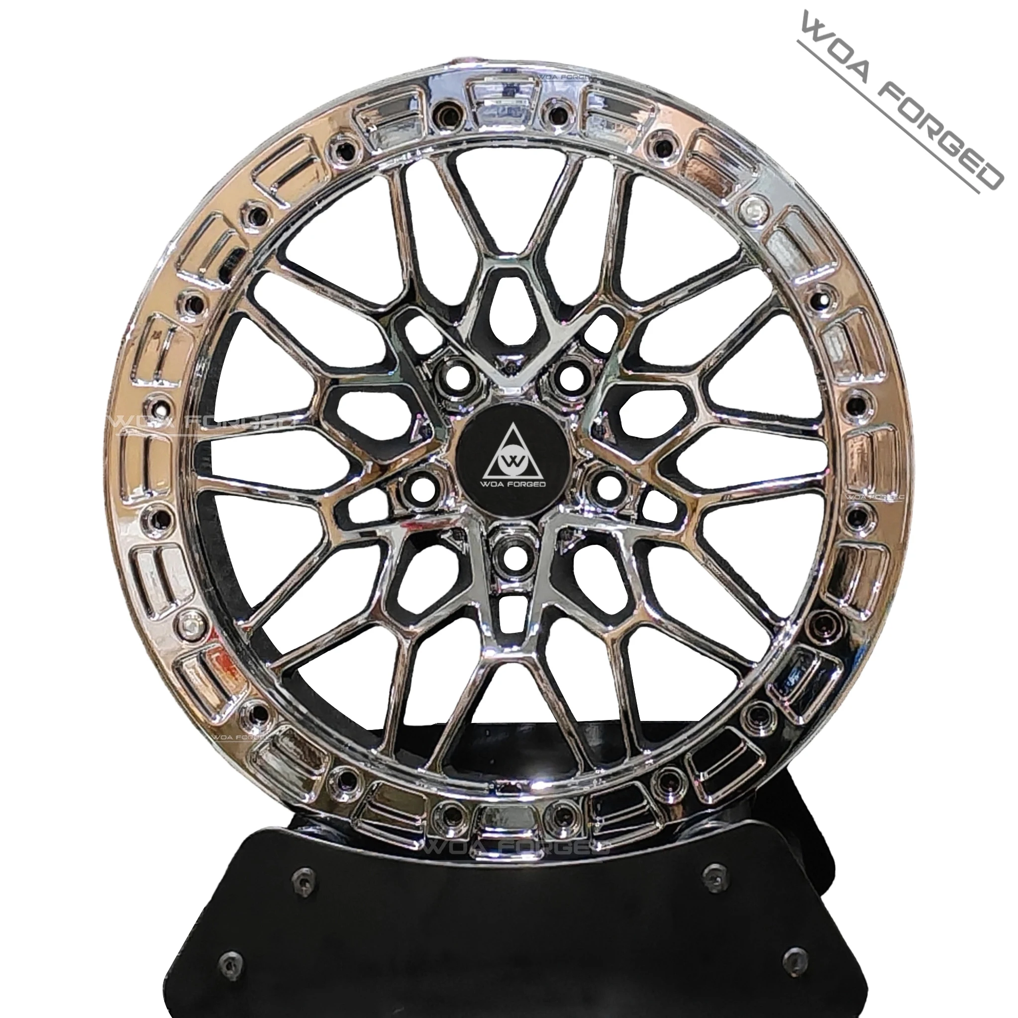 Колеса гоночного автомобиля 6061T6 827M WOAFORGED с полированной отделкой Deep Dish, колеса гоночного автомобиля Beadlock, хром, алюминий F30 M2 F87, 5-летняя гарантия