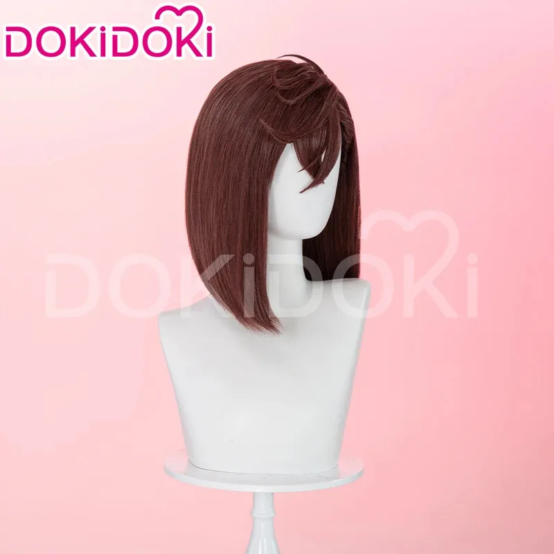 

Momo Ayase Wig Anime Dandadan Cosplay DokiDoki Women 38cm Brown Straight Short Hair Ayase Momo Ear Clips Free Wig Cap