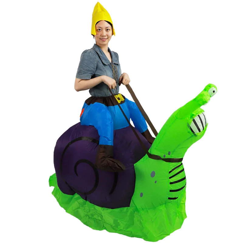 Snail Costume Riding Costume  Adult Kids Inflatable Suit Cosplay Anime Festival Party Stage Performance Show Outfit Halloween