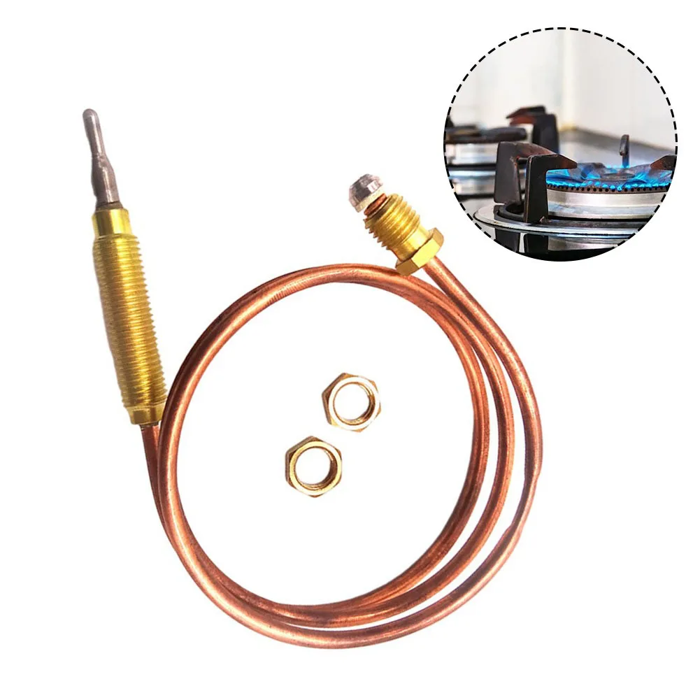 M8 Thermocouple Common Thread Probe 600-1500mm For Gas Burners Fireplaces BQ Stoves Heater Accessories