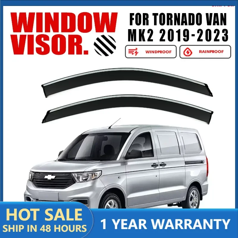Para CHEVROLET Tornado Van 2019 + visera de ventana de coche toldo refugio parabrisas ventana lateral lluvia parasol accesorios estilo de coche