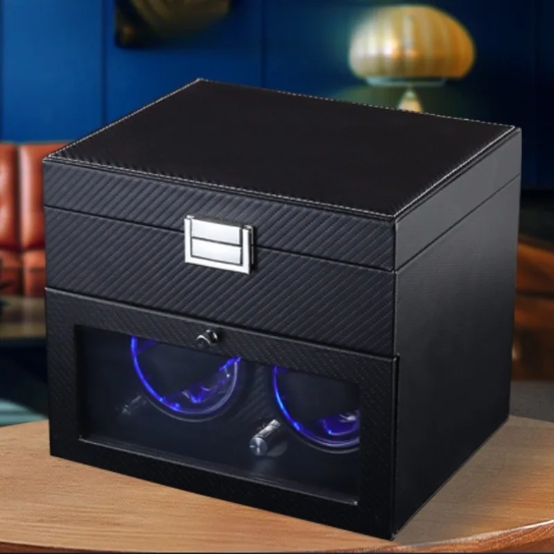 

Automatic Watch Winder Antimagnetic Mute Watches Winders Leather Minimalist Mechanical Watch Winder Storage Organizer Display