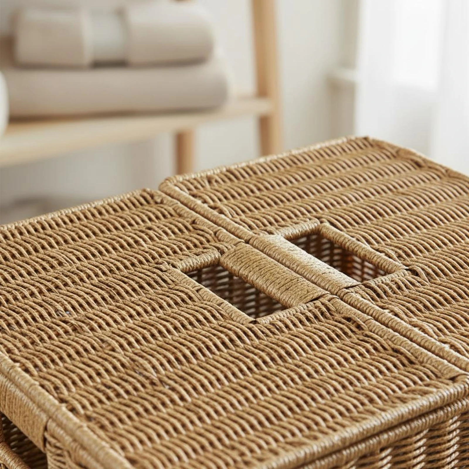 Rieten opbergbox met ingebouwd - Woven Basket Set recensie en prijs