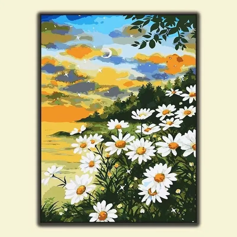 

1-0071 Hand-Painted Landscape Oil Painting on Canvas
