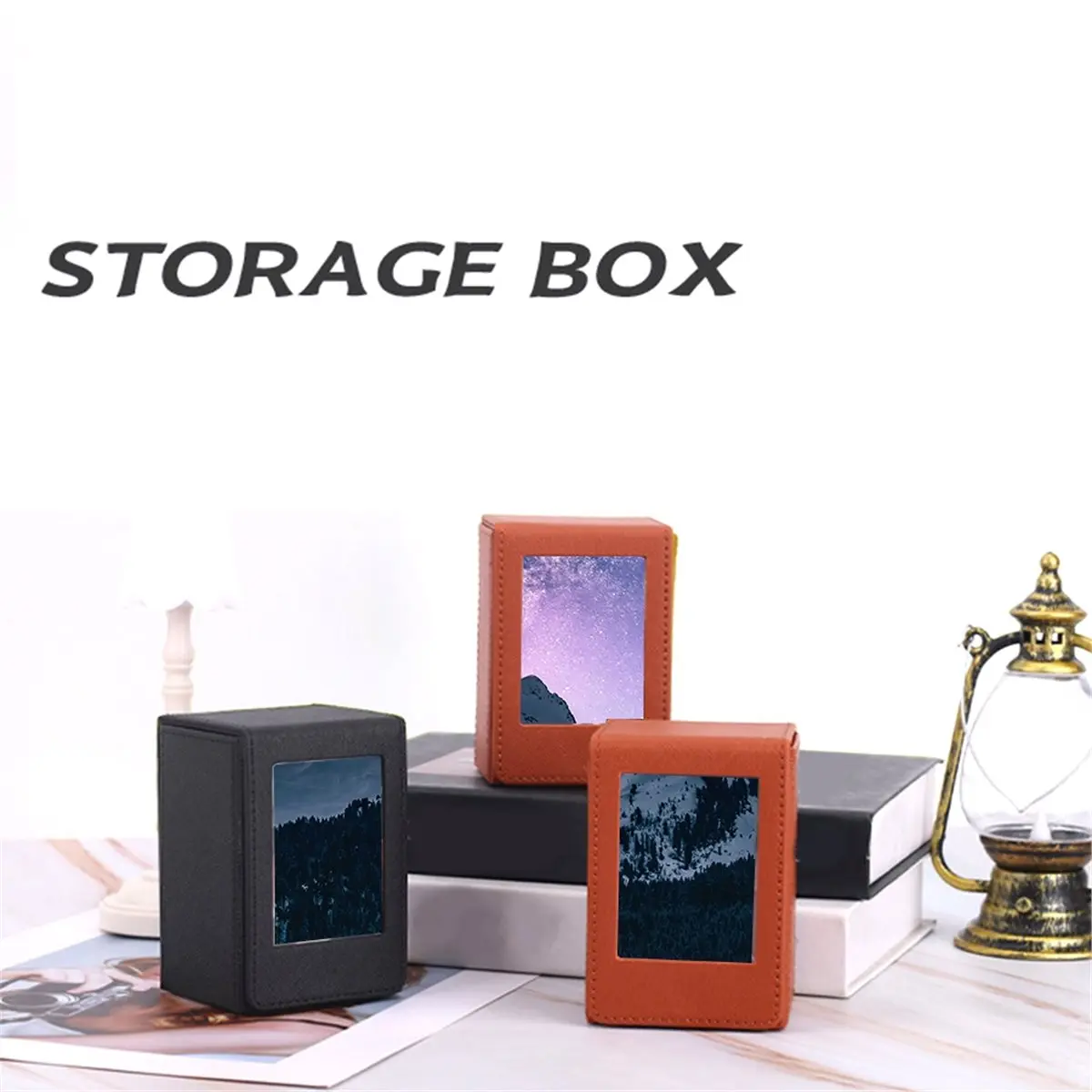 L73A NEW 3-Inch Photo Storage Box for Mini 12 11 Frame Picture Display Case for Instant Film Cameras A