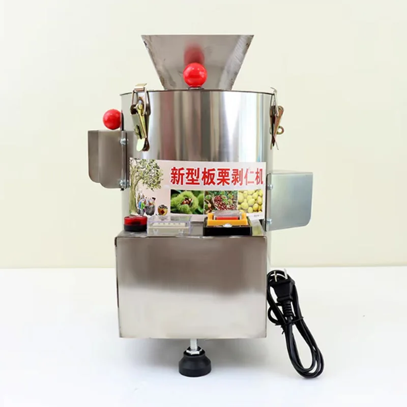 

220V 8-blade 10-blade Electric Chestnut Peeler Machine Commercial Automatic Chestnut Peeling Processador