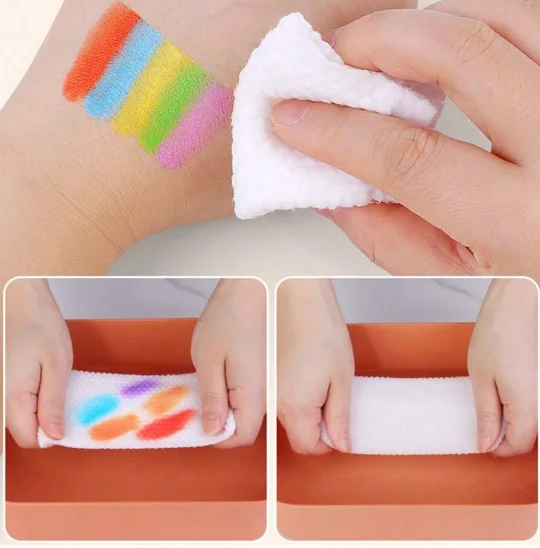1 Set 12/24 Color Finger Painting Art Set, Stamp Pad Diy Art Toy, Children Creative Coloring Montessori Educational Toy, Kinderg