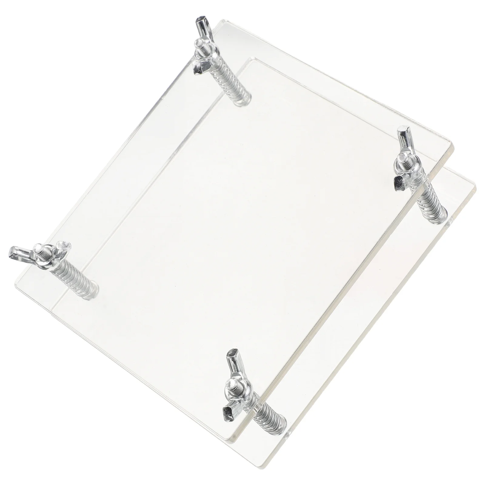 

2pcs Bending Corrector Acrylic Trading Flat Keeper For Sports Card Document Repair Pressing Tool Storage Device Card