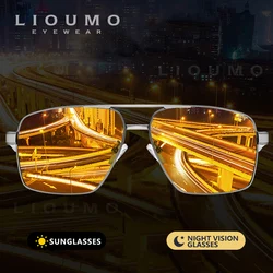 LIOUMO-gafas de sol fotocromáticas inteligentes para hombre y mujer, lentes polarizadas de visión nocturna, antideslumbrantes, para conducir, UV400