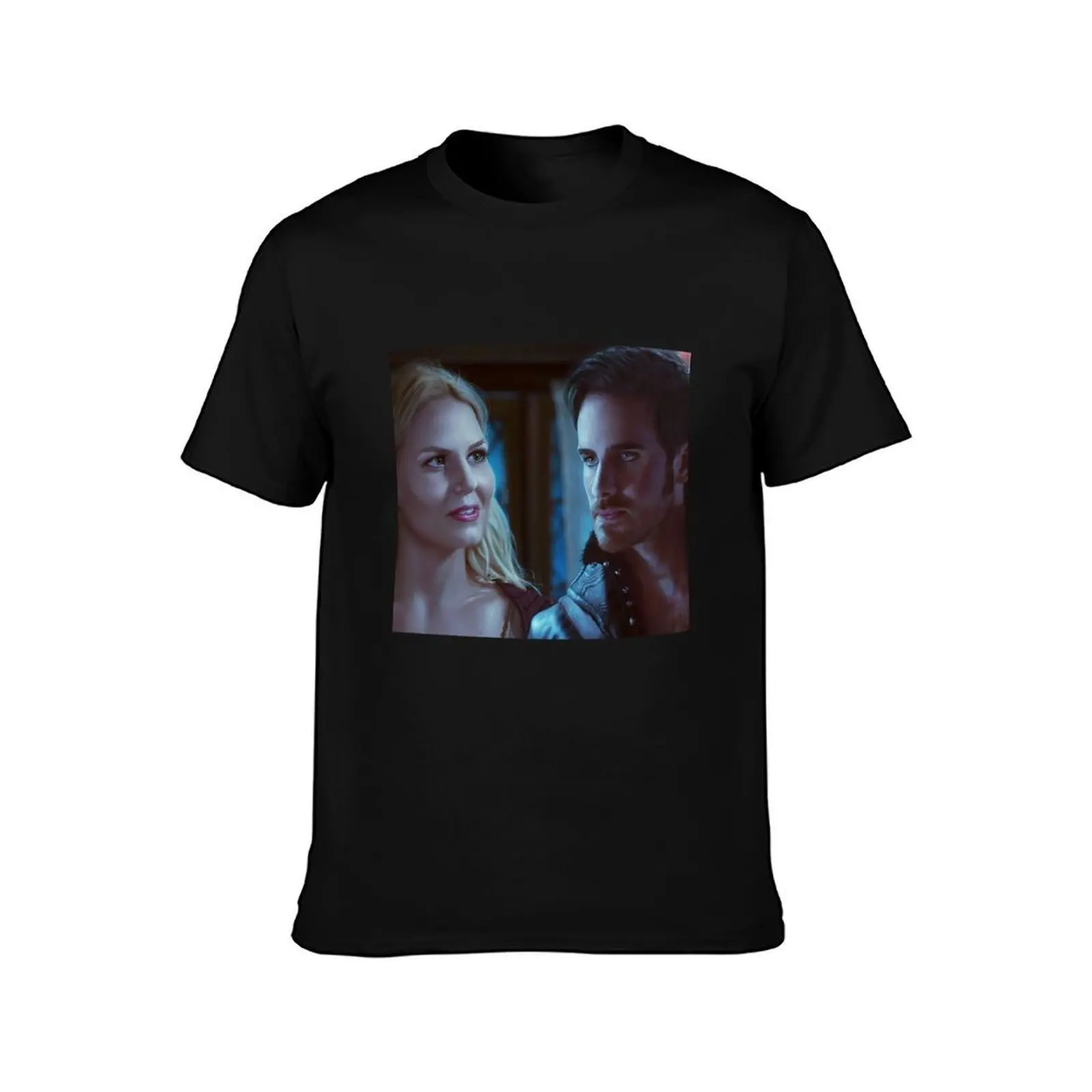 Captain Swan T-Shirt, Summer Casual Cotton Tee, Oversized Streetwear Tops, Vintage Graphic Print, Loose Fit Short Sleeve
