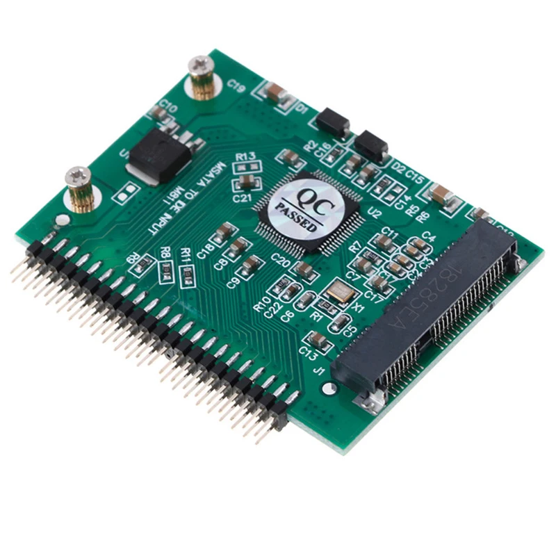 MSATA To IDE Converter Riser Board 44Pin Solid State Disk MINI PCI-E MSATA SSD To 1.8inch 3.3V IDE / 2.5inch 5V IDE Adapter Card