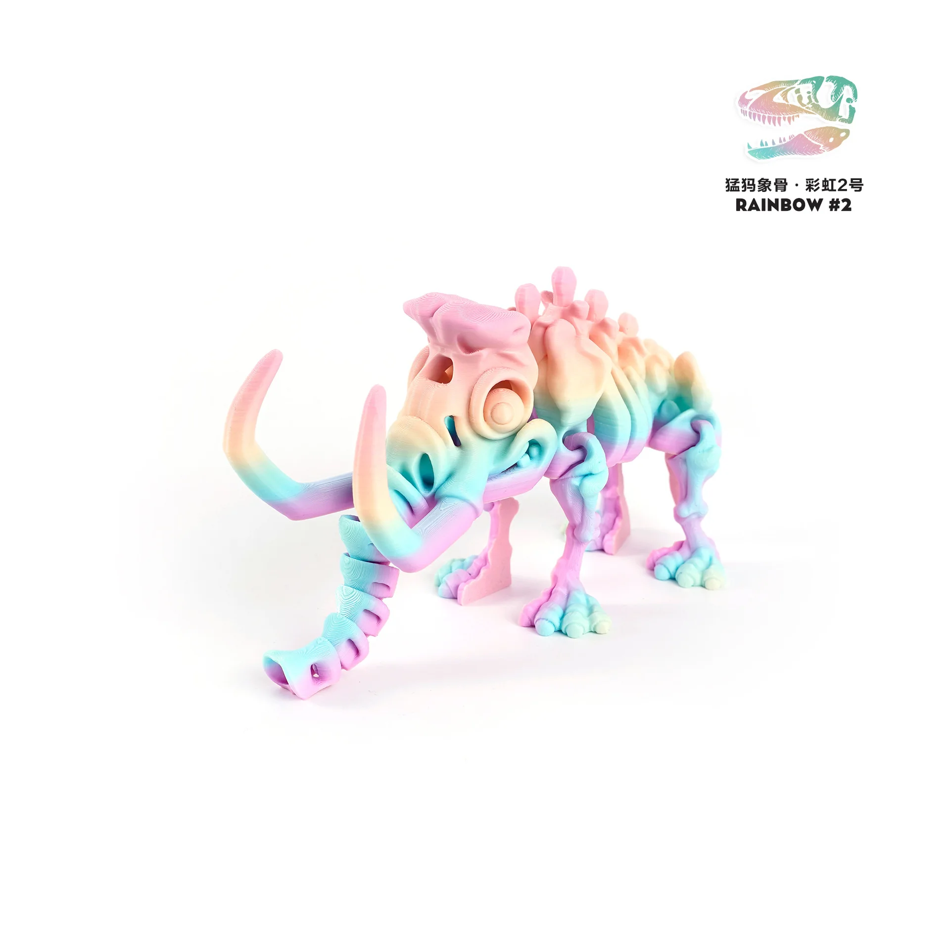 Druk 3D transgraniczny specjalny dla wybuchowej kości mamutowej dinozaura zabawna zabawka ozdoba figurka prezent symulacja szkieletu