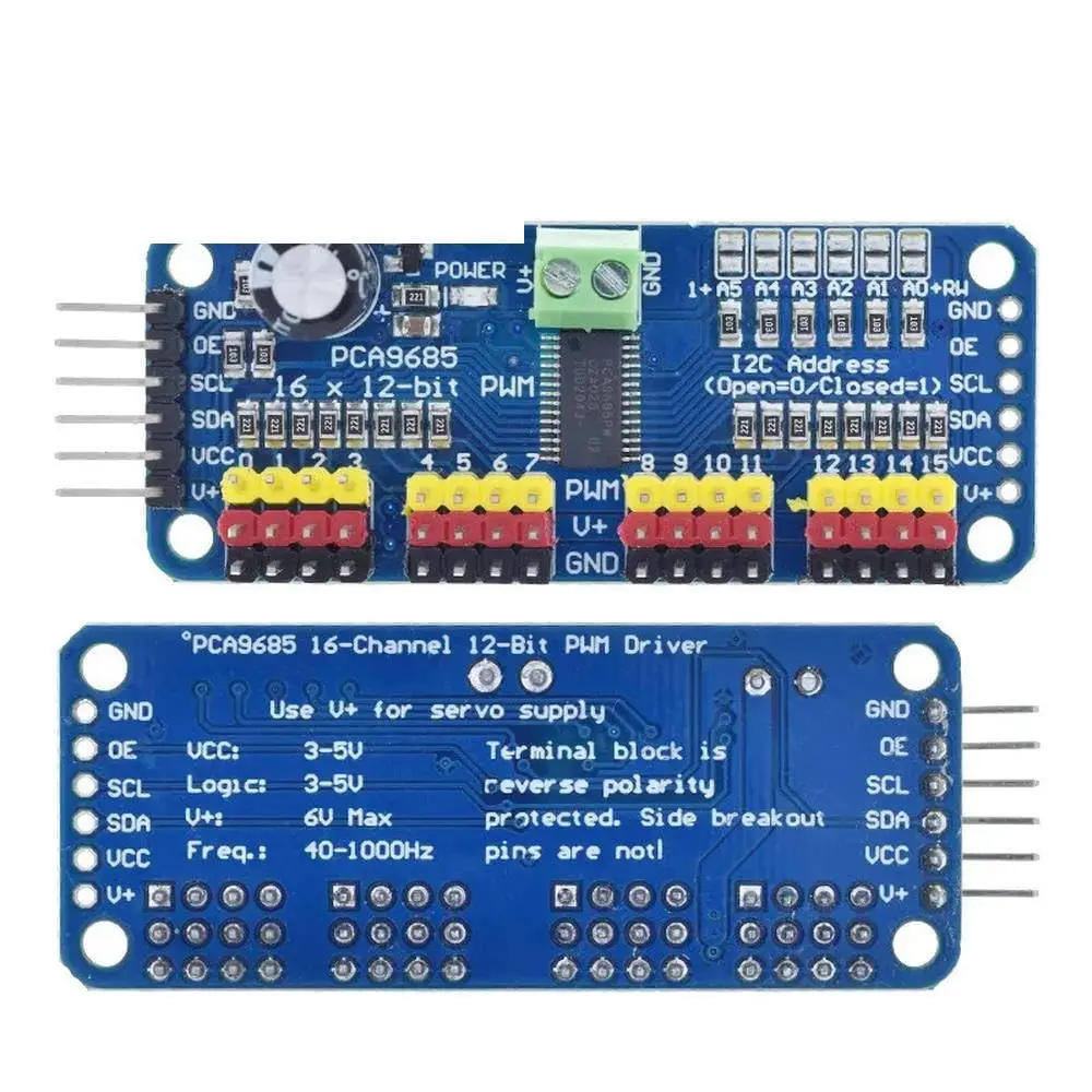 PCA9685PW 16 Channel 12-Bit PWM Servo Shield Driver I2C Interface PCA9685 Module