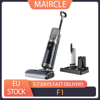 Maircle F1 Cordless Wet Dry Vacuum Cleaner 16kPa Suction 35min Runtime LED Display Self-propelled and Self-Cleaning Voice Prompt