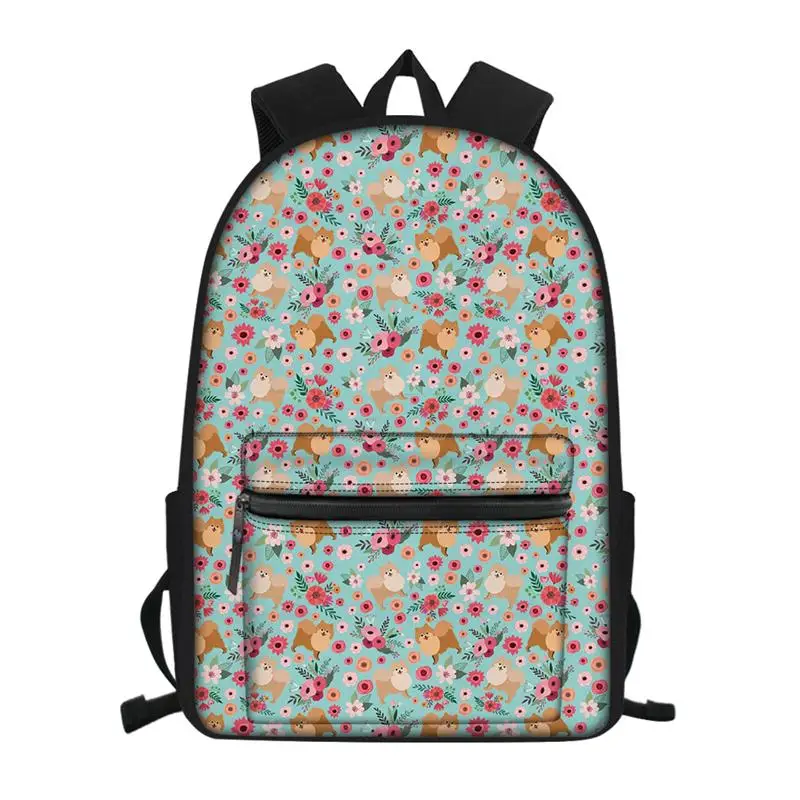 Girls School Backpacks Animal Dog Print Students Casual Travel School Bags Rucksack Boys Mochila Escolar Rugzak Kinderen