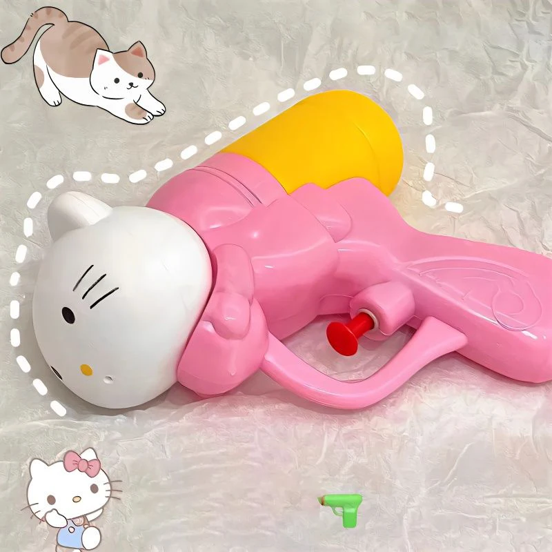 

Kawaii Sanrio Anime Water Gun Toys Cute Hello Kitty Cartoon Durable To Drop and Leak Comfortable Grip Beach Toys Gifts for Girls