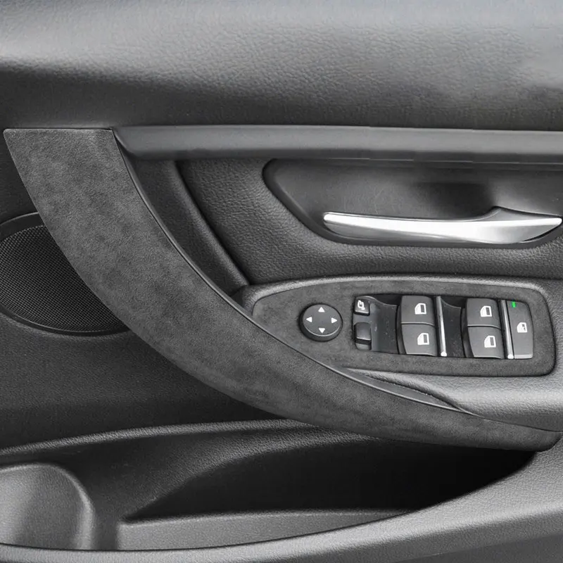 

RHD Suede Leather Interior Decoration Modification For BMW 3 4 Serise 3GT 2013-2019 Gear Cover,Rear Air Outlet,Inner Door Handle