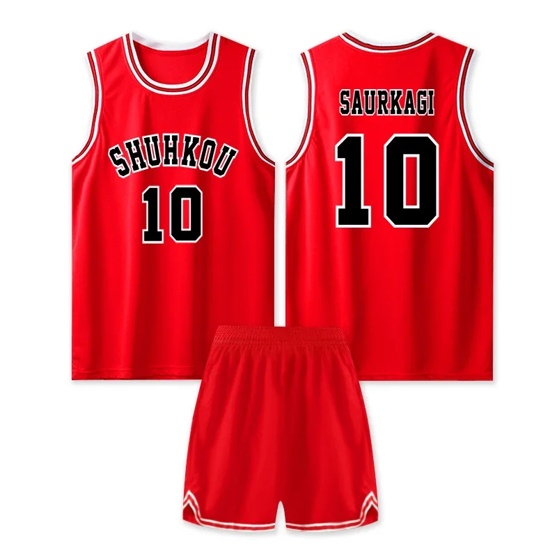 Slam Dunk Cosplay Kaede Rukawa Sakuragi Hanamichi Cosplay Costume Anime Vest Basketball Jersey School Uniform Halloween