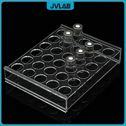 Plexiglass Rack For Chromatography Vial 10 ml Plexiglass Stand Place 30 Vials Analytical Sample Bottle Holder Aperture 22.5 mm