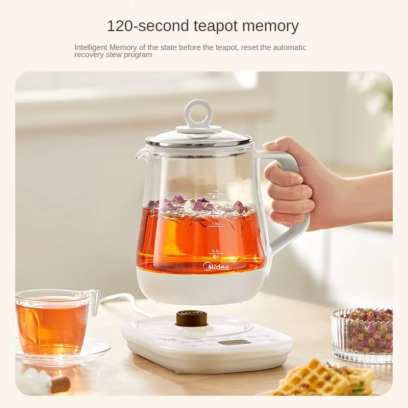 

Midea MK-Y12Q Electric Kettle with 1.5L Large Capacity Smart Reservation for Tea Making Office Water Heater and Flower Tea Pot