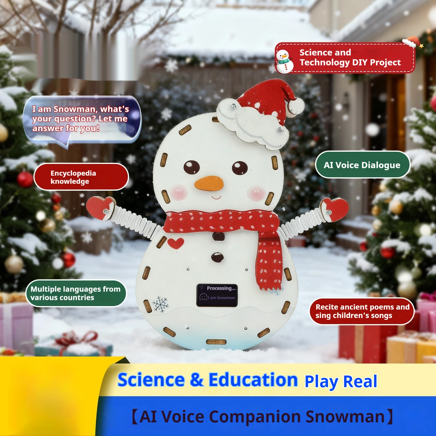 

Interactive AI Smart Dialogue Robot Toy Innovative Small Invention High-tech Educational Plaything New and Unique Product