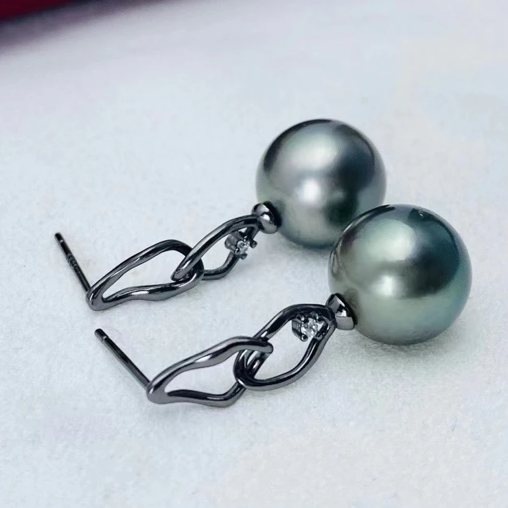 Wholesale 925 Sterling Silver Earrings Mount Findings Settings Base Mounting Parts Accessory for 8-12mm Pearls