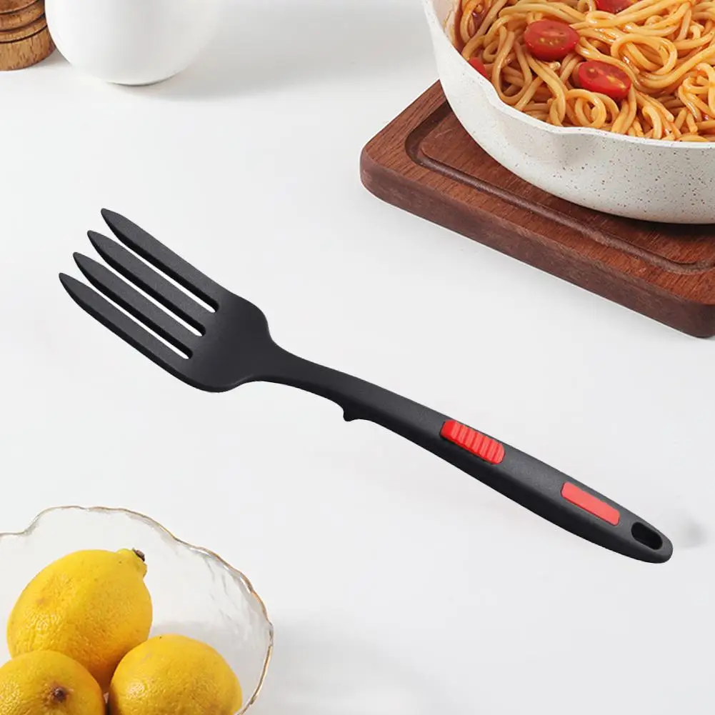 

Silicone Flexible Cooking Utensils Multi-function Spaghetti Accessories Serving Forks Salad Server Whisking Fork Kitchen P9J7