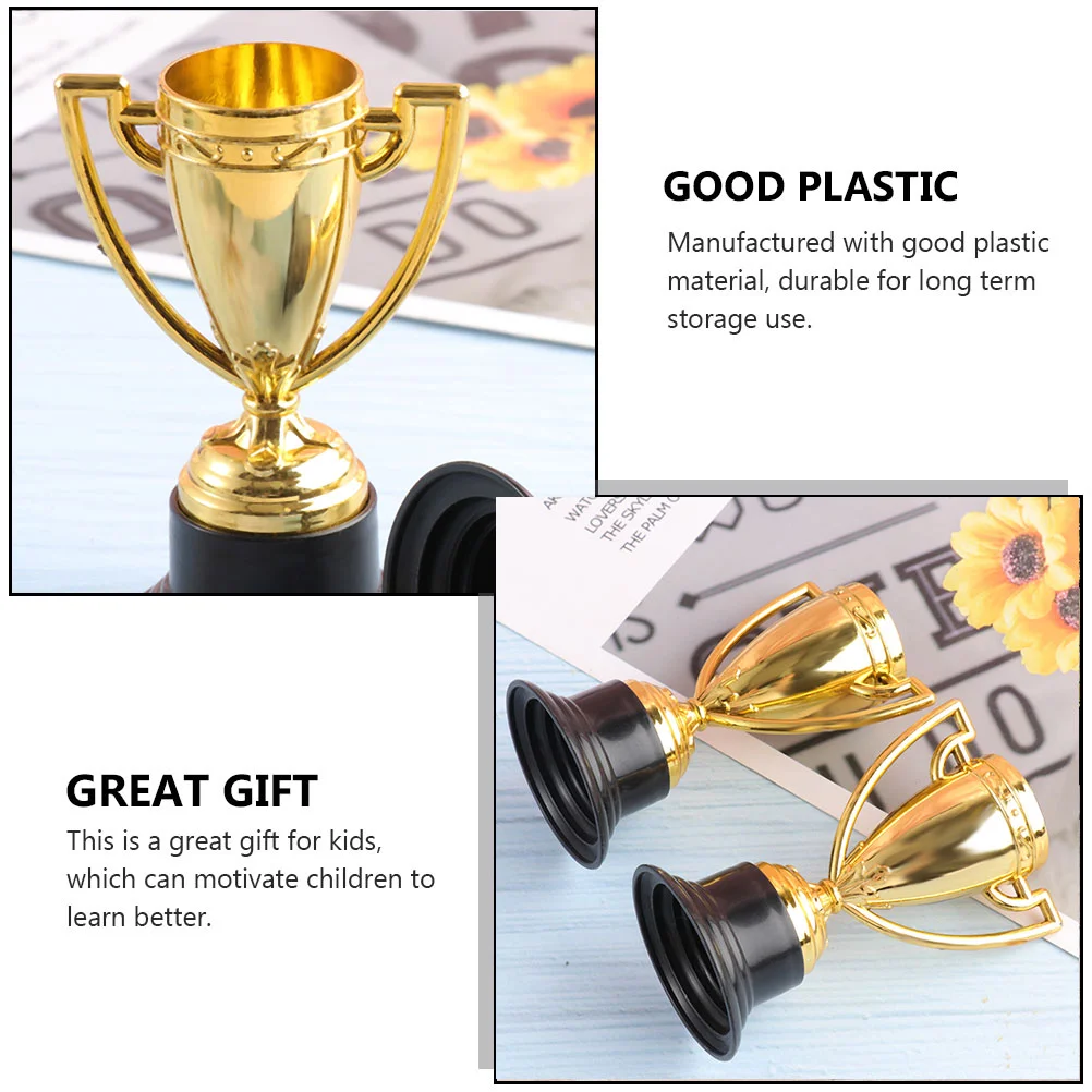 16 Pcs Reward Small Trophy Mini Toys Fake Basketball for Kids Trophies Children's Award Work