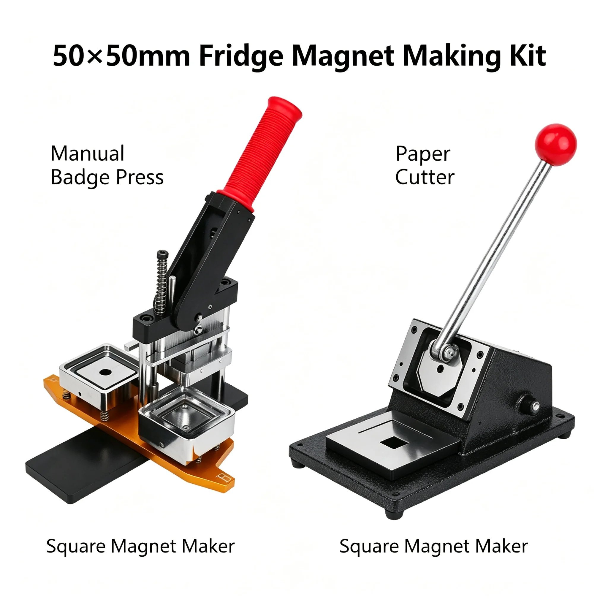2*2 Inch 50*50mm Manual Fridge Magnet Making Machine Button Making Machine Kit