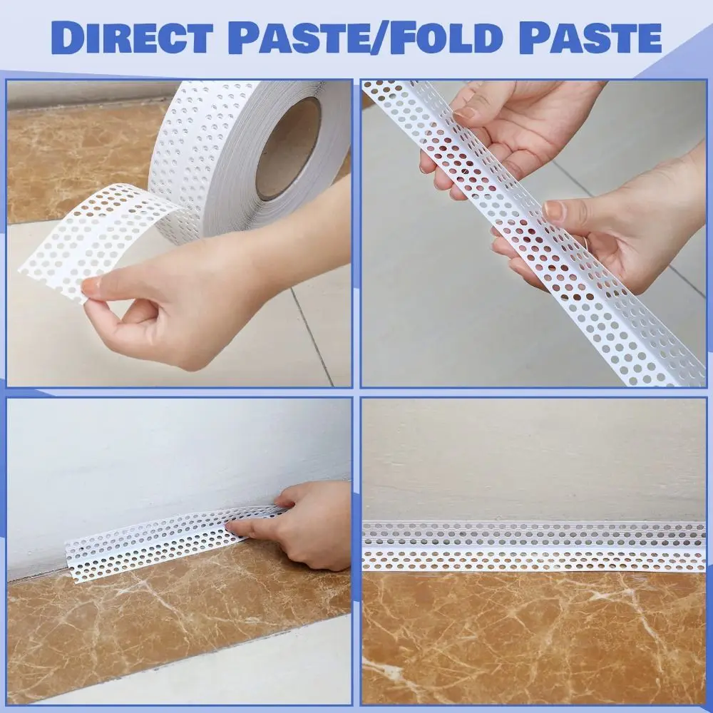 Multipurpose Drywall Joint Tape PVC Wall Crack Filling Tape Self Adhesive Corner Line Wall Crack Reinforce Wooden Corners