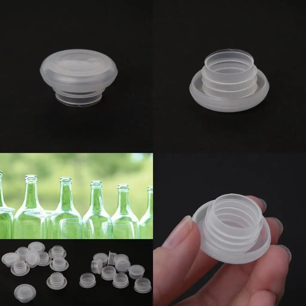 

E8BD 10PCS Home Brew Beer Stoppers plastic Plug Kitchen Bar Tool Saver Sealer
