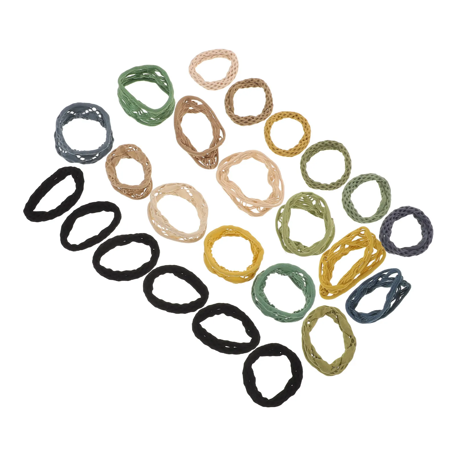 

4 Sets Hair Ties Elastic No Pull Scrunchies Seamless Ponytail Holders No Damage for Thick Hair Holiday Everyday Use