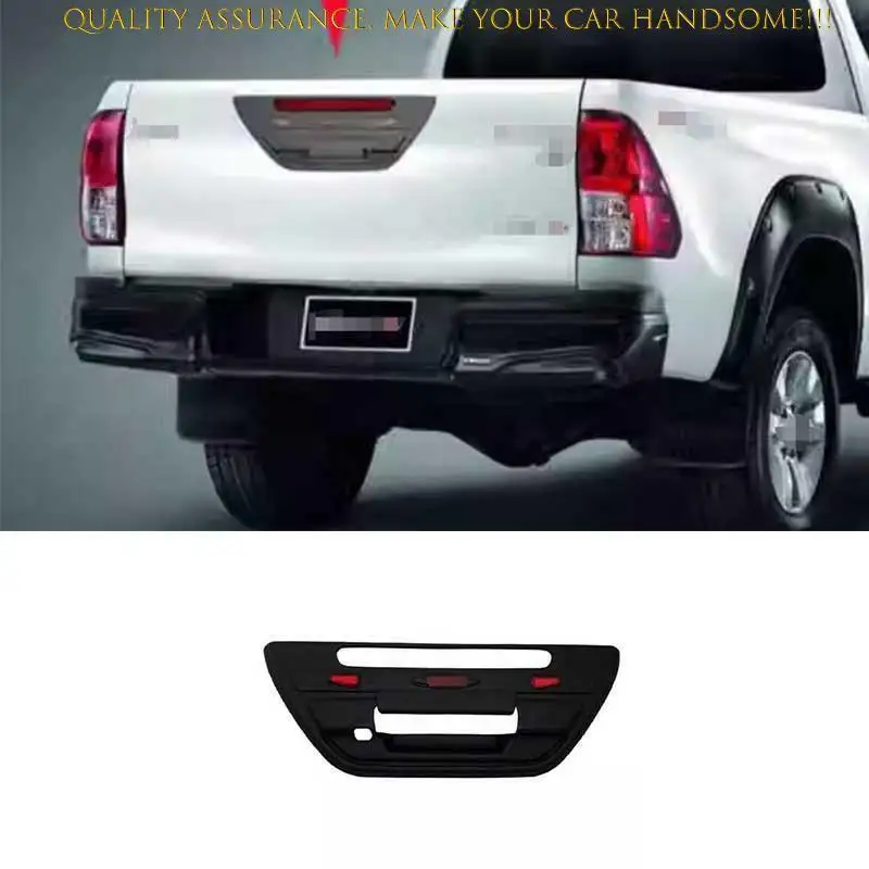 

For Toyota Hilux REVO 2015-2017-A61E Accessories Back Door Decoration Tail Gate Rear Door Handle Cover Trunk Trim (Without Word）
