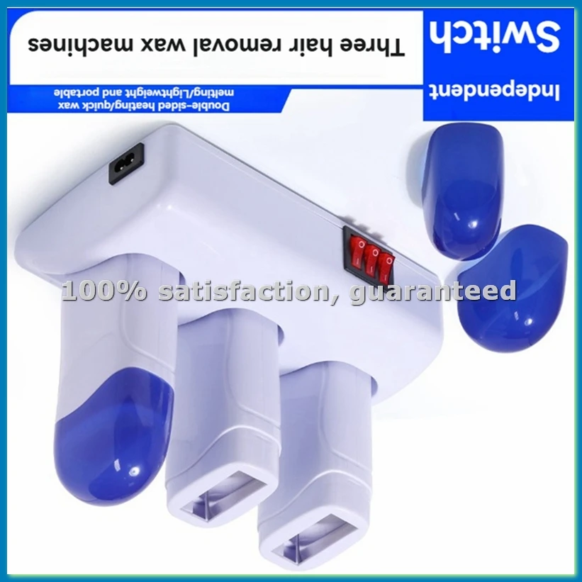 Wax Warmer Cartridges Warmers for Women Men Body Waxing Hair Removal with Heater Base for Leg Bikini EU Plug-A09G