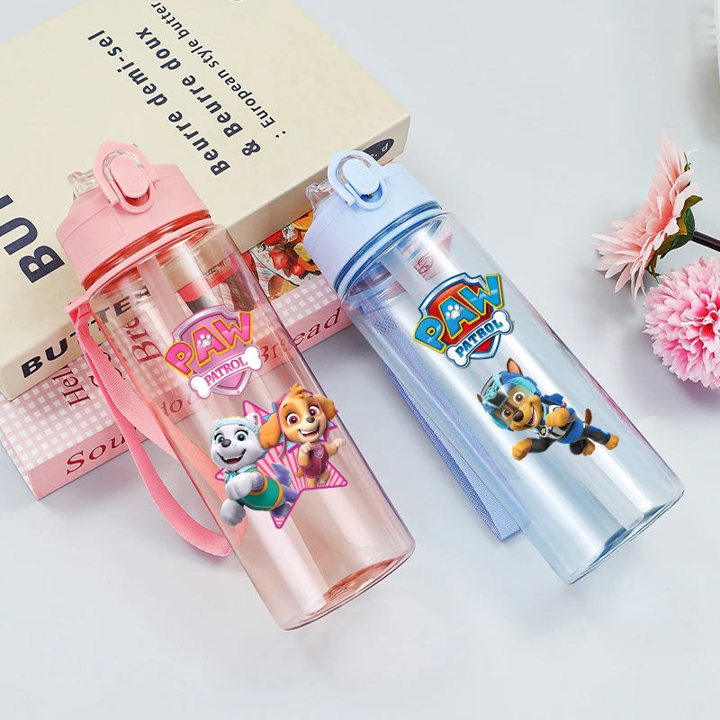New 900ml Paw Patrol Kids Water Bottle Boys Girls Outdoor Sport Cartoon Water Bottles Kawaii Water Cup Children Birthday Gifts