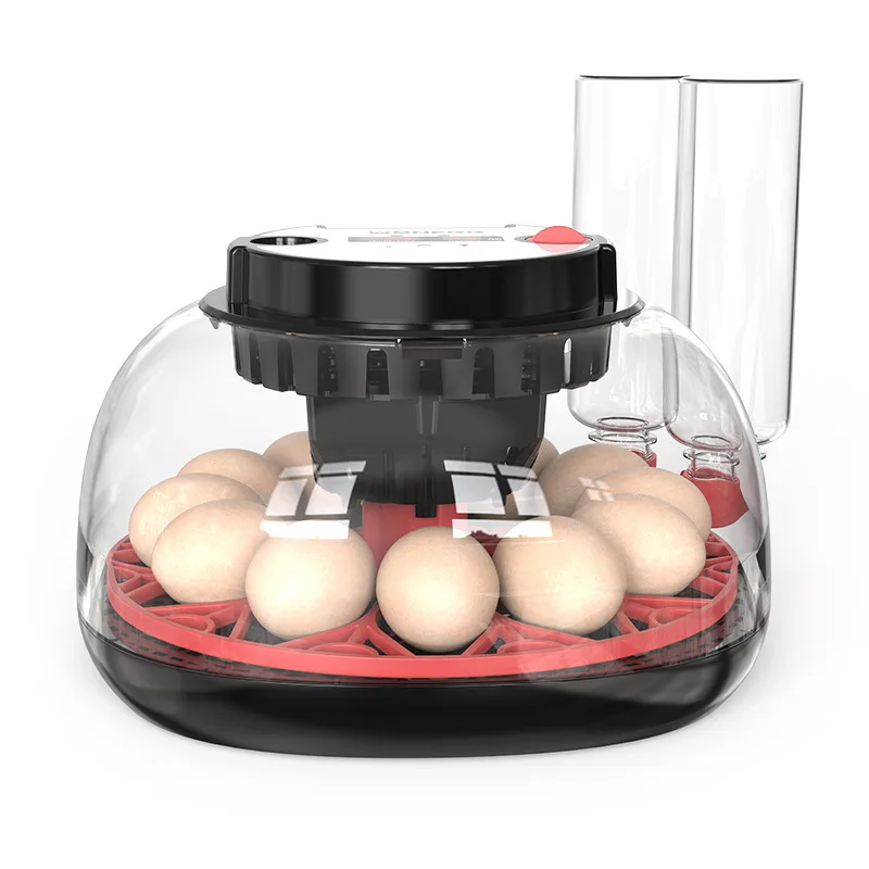 Small automatic bird incubator automatic egg turning temperature and double display intelligent chicken egg incubator equipment