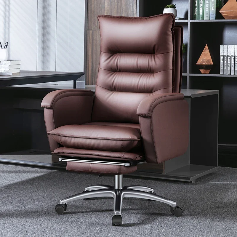 

Ergonomic Luxury Ofice Chair Mobiles Pedicure Computer Lazy Ofice Chair Leather Armchair Ergonomic Fotel Do Biurka Furniture