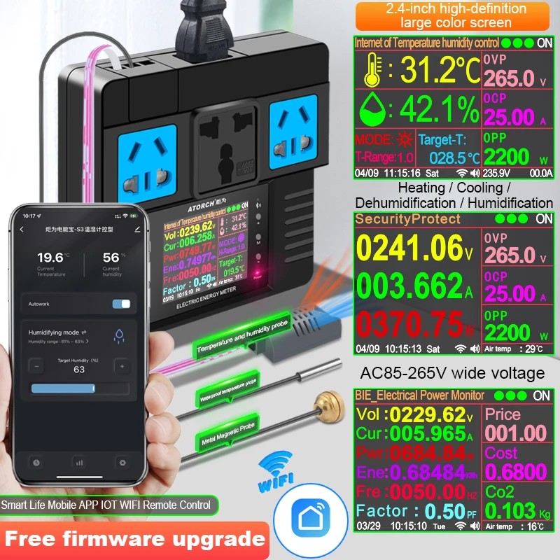 S3 WIFI Smart Heating regolatore di temperatura di raffreddamento carbboy fermentatore serra terrario controllo della temperatura