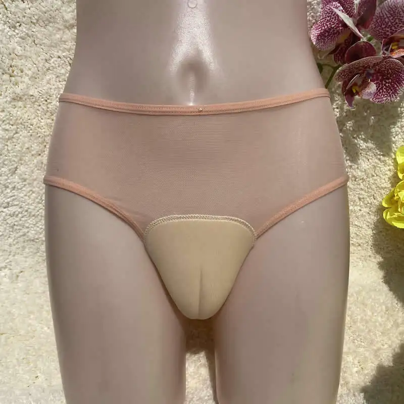 open butt Camel Toe Control Panty Gaff Tucking Panties Sheer Sissy Lingerie Crossdresser Transgender Shemale Drag Queen Briefs