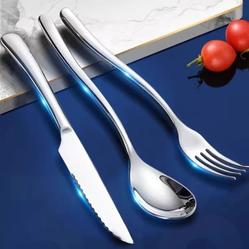 

1PC/2PC/3PC Stainless Steel Knife and Fork Spoon Can Be Individually Set Western Dining Tableware Home Restaurant Banquet Hall