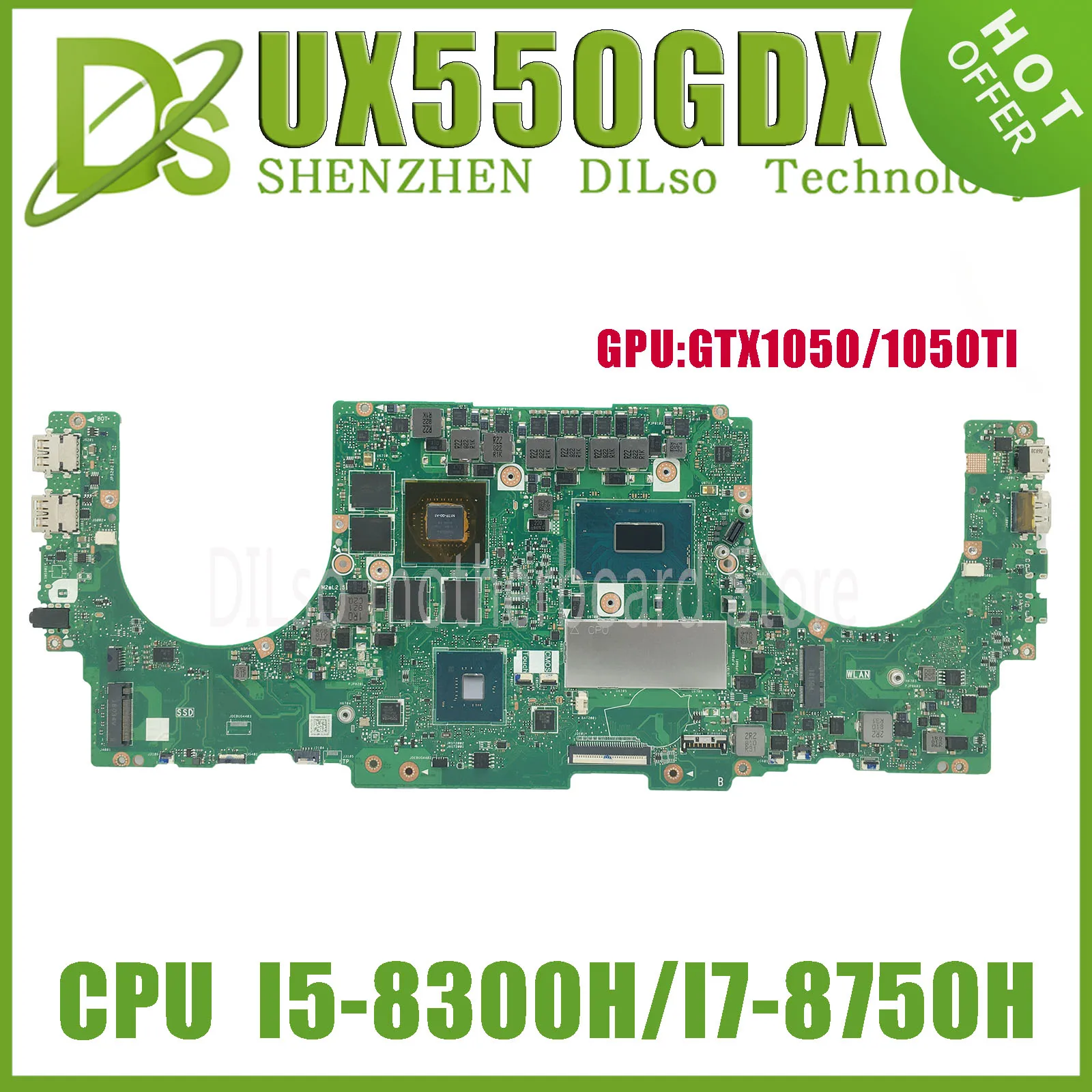 

KEFU UX550GE Mainboard For ASUS ZENBOOK PRO UX550GD UX550GDX UX550GEX Laptop Motherboard I5 I7 I9-8th GTX1050/GTX1050TI 8GB/16GB