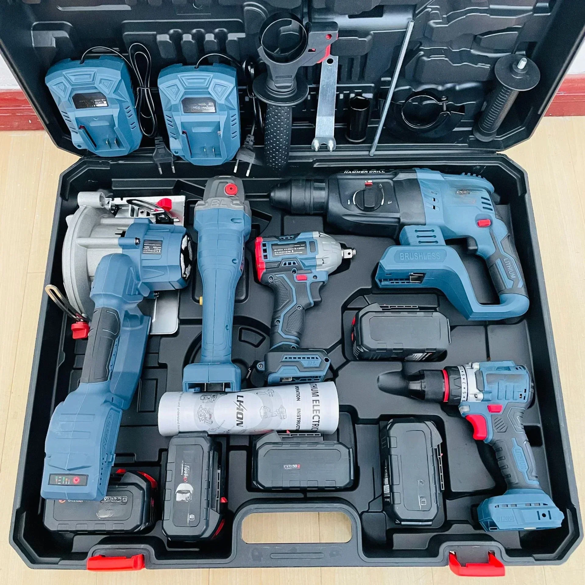 

Henglai Voorraad!!! Grote Korting! !! Beschikbare Verkoop Voor Mkt Combo Elektrisch Gereedschap 5 Kits Gereedschapsset