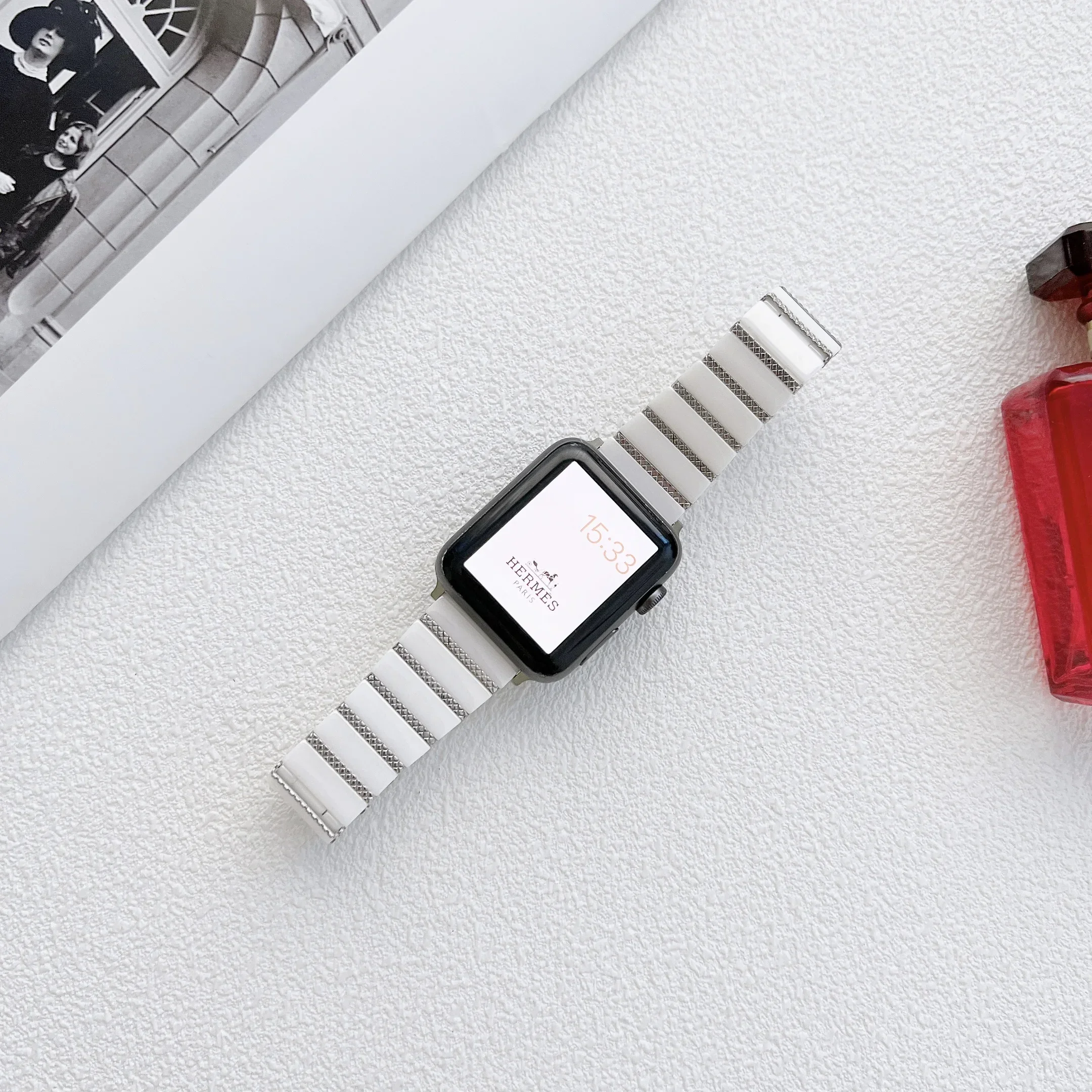 حزام معدني من السيراميك لساعة أبل الترا 2 SE 11 10 9 8 7 6 5 4 سوار معصم متين لساعة iWatch 49 مللي متر 45 مللي متر 40/41/44/42/46 مللي متر #2